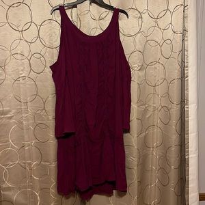 Terra and sky cold shoulder dress 3x